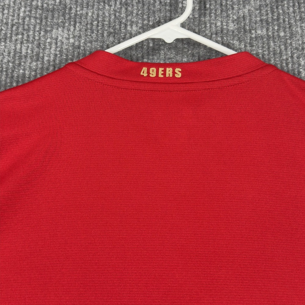 San Francisco 49ers On Field Nike Dri Fit Quarter Zip‎ Mens 2XL Red Pullover - Picture 11 of 16